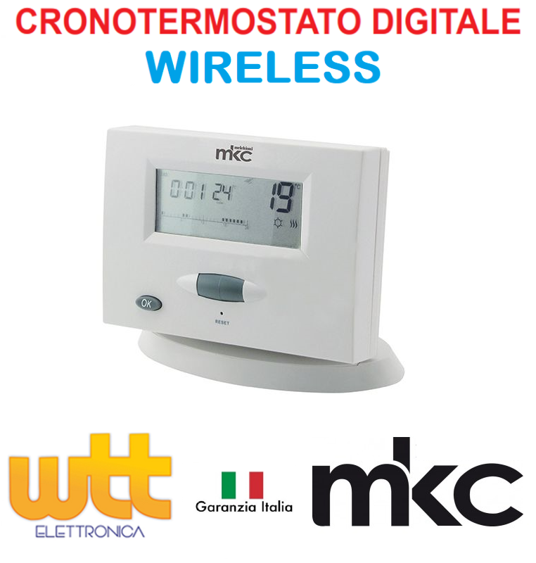 CRONOTERMOSTATO WIRELESS AIR DIGITALE PROGRAMMABILE SENZA FILI SETTIMANALE