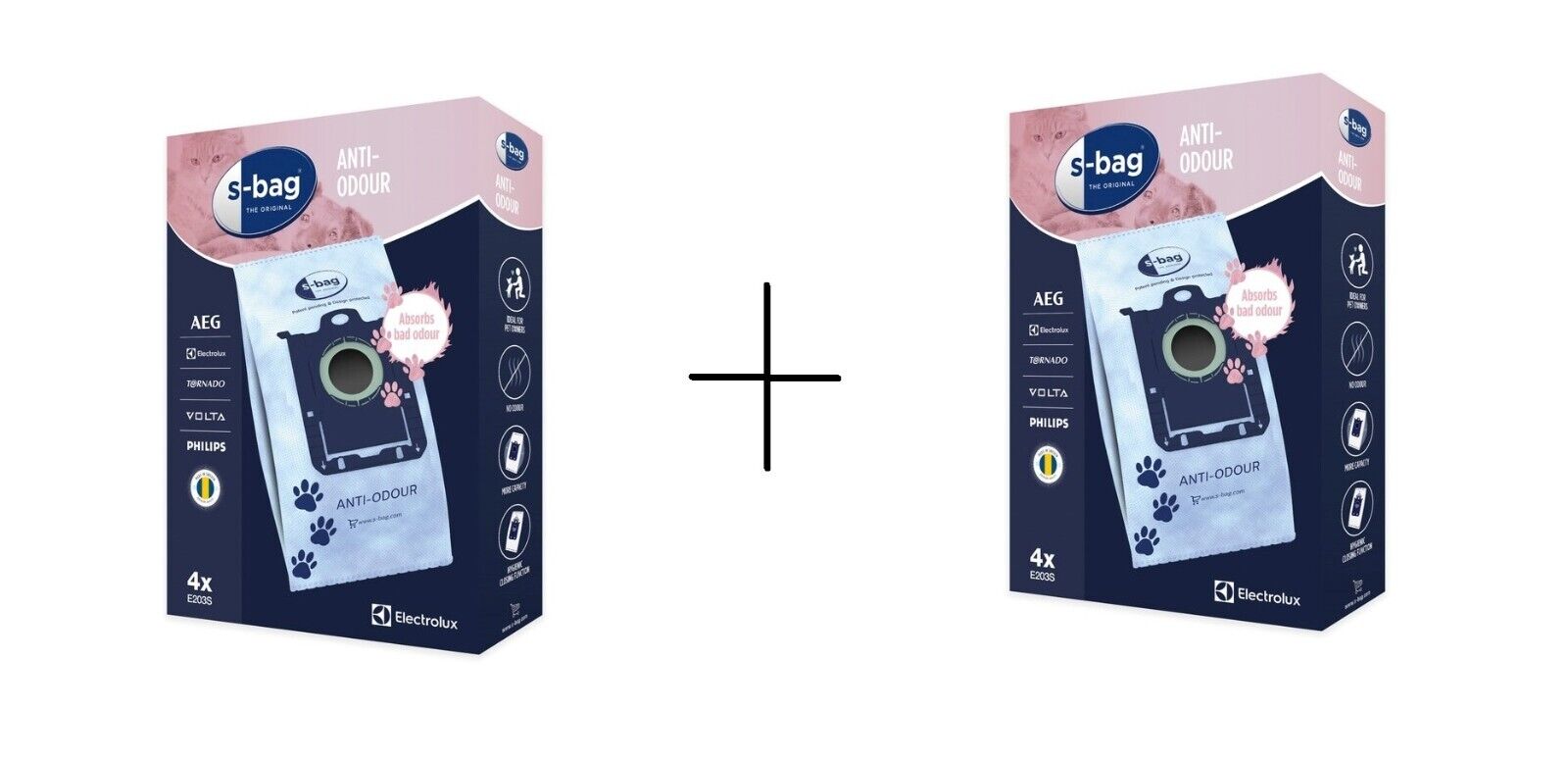 2 CONFEZ. SACCHETTI ASPIRAPOLVERE SBAG E203S ELECTROLUX ULTRA ONE ULTRA SILENCER