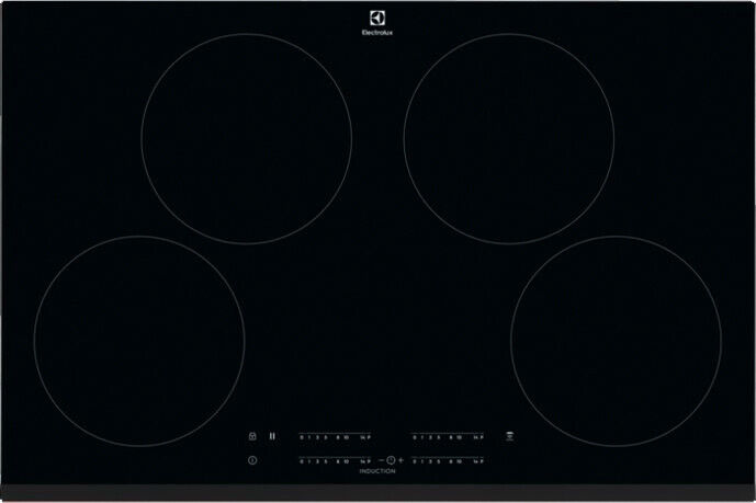 Electrolux Piano cottura Induzione 4 Fuochi Elettrico Incasso 80cm Nero LIT81443