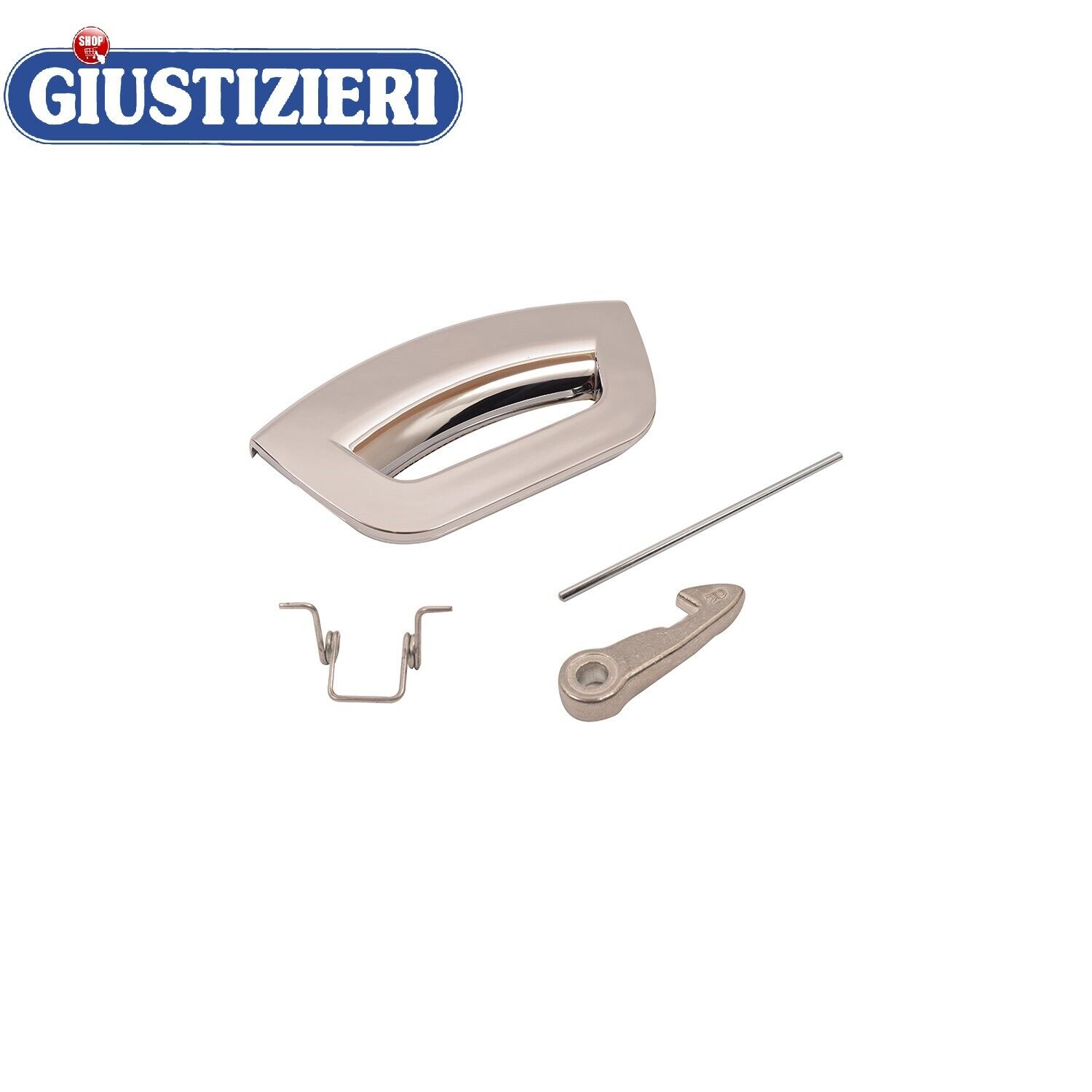 C00287769 SET MANIGLIA OBLO' LAVATRICE FUTURA CROMATA ARISTON INDESIT ORIGINALE