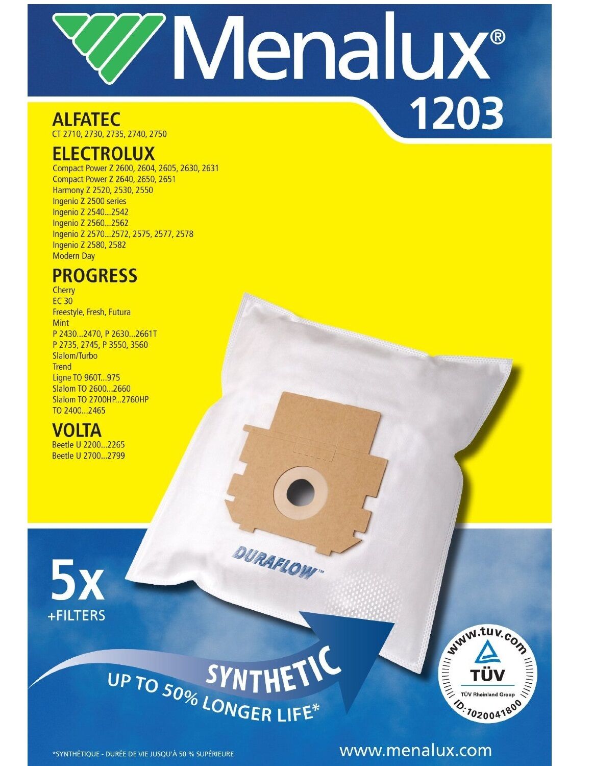 SACCHETTI ASPIRAPOLVERE ELECTROLUX INGENIO HARMONY Z2540 Z2530 + FILTRO