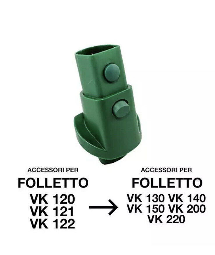 ADATTATORE PER FOLLETTO VK 121 VK 122 VK 120 INVERSO ELETTRIFICATO AD12 COMPATIB