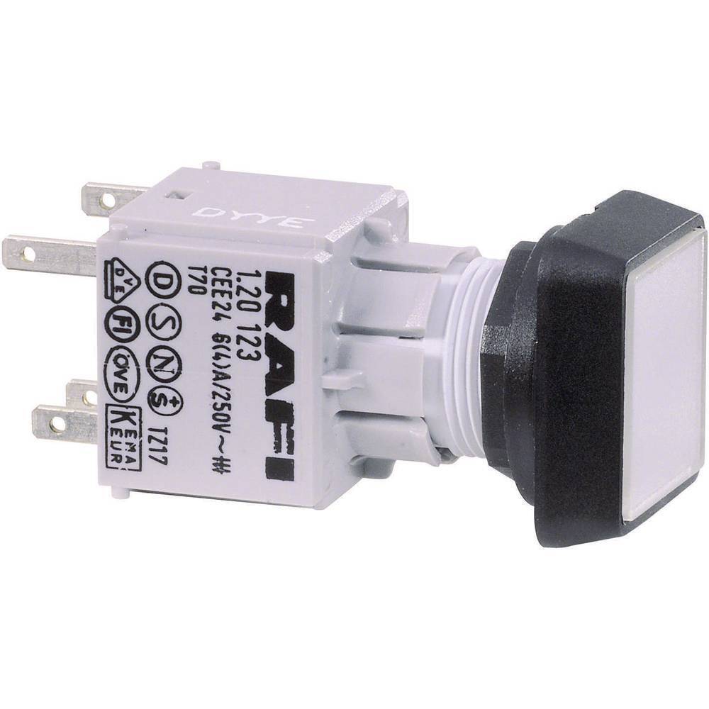 RAFI 1.30.070.001/1002 RAFIX 16 130070001/1002 Pulsante Piatto Trasparente 1