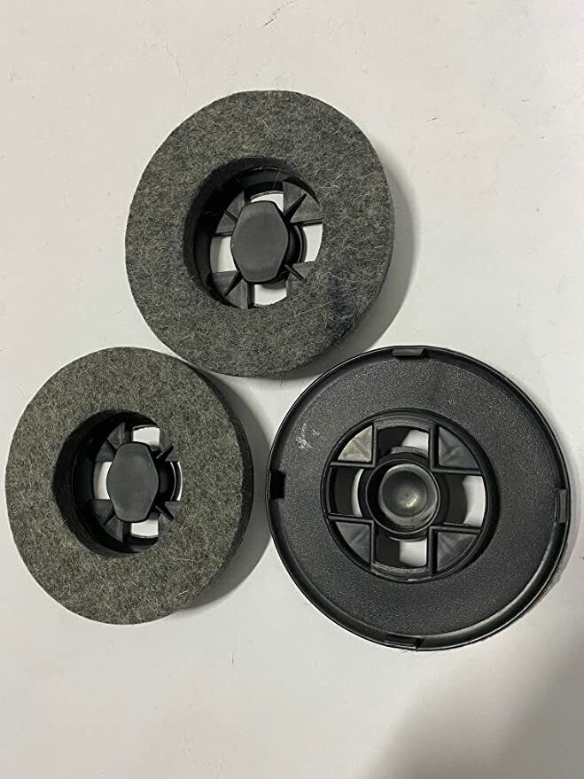 kit 3 SPAZZOLE FELTRO PER LUCIDATRICE FOLLETTO VORWERK e alcuni modelli BOSCH