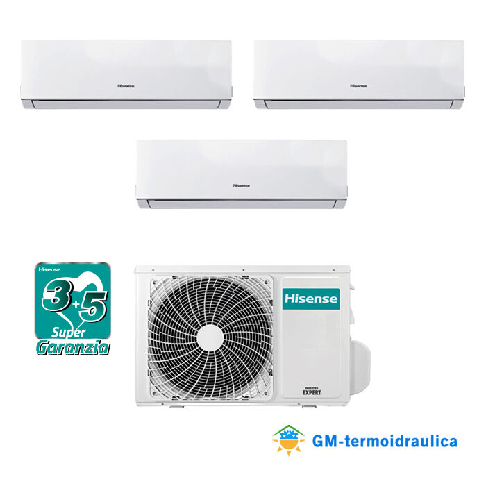 Climatizzatore Inverter Hisense Trial Split New Comfort 9+12+12 Btu R32 3AMW72U4