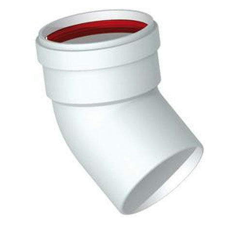 GOMITO CURVA  ALLUMINIO CALDAIA VERNICIATO BIANCO D 80 45° (13434)