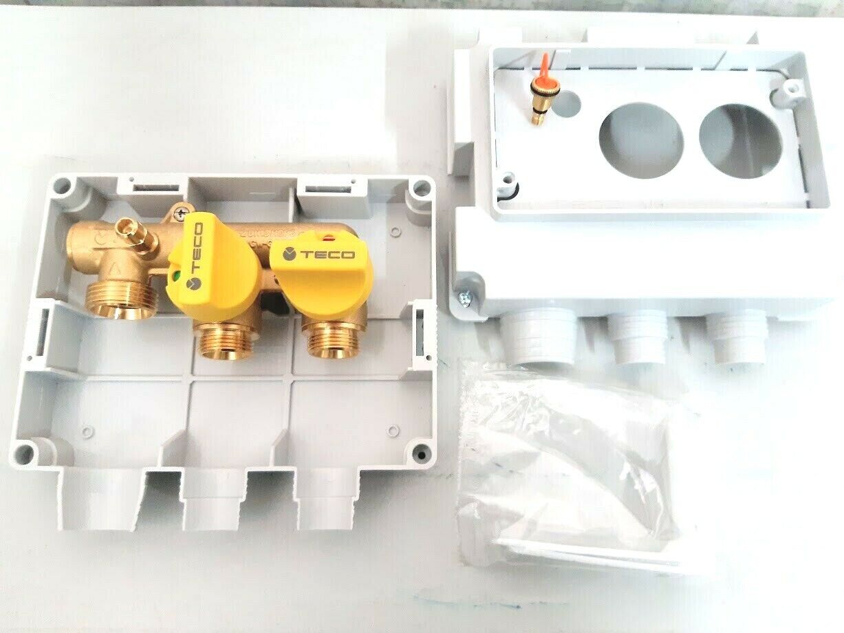 COLLETTORE 2 VIE TECO 1" x 3/4"  SENZA PLACCA K202CC10100