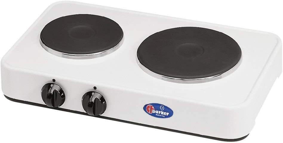Cf Parker Fornello Elettrico 1000W 1500W 4,9Kg Bianco 5322p Fornello Elettrico D