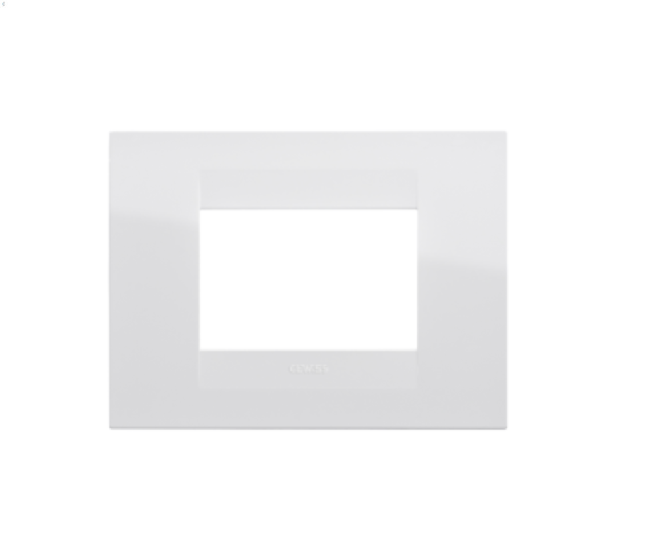 GEWISS GW16403TB - PLACCA GEO - IN TECNOPOLIMERO - 3 POSTI - BIANCO - CHORUS