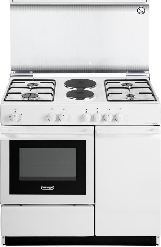 De Longhi Cucina a Gas 4 Fuochi 2 Piastre Forno Elettrico 86x50 cm - SEW 8542 N