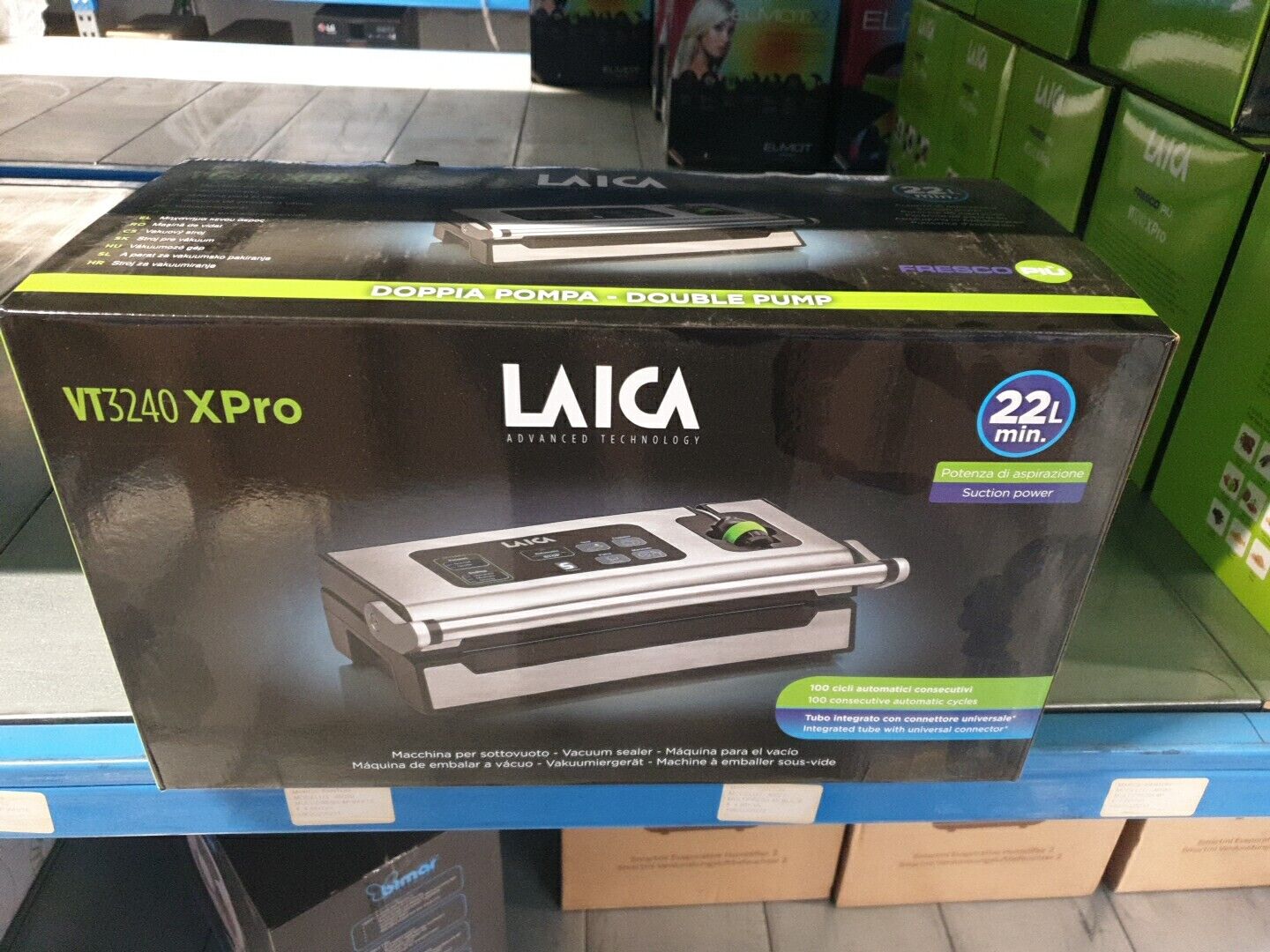 LAICA VT3240 XPro 130W Macchina per Sottovuoto - Argenta/Nera