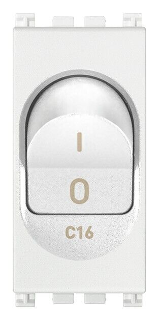 VIMAR Arké  19405.16.B Interruttore MT 1P+N C16 120-230V bianco