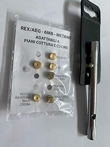 REX E VARI MODELLI DI PIANI COTTURA E CUCINE A GAS (6) UGELLI GPL GAS + CHIAVE