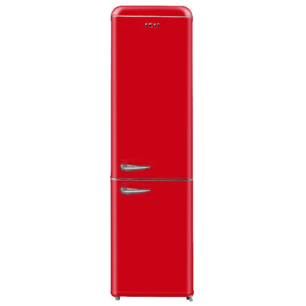 Akai Frigorifero Combinato 250 Litri Classe F Rosso Vintage - CLASS300KRD