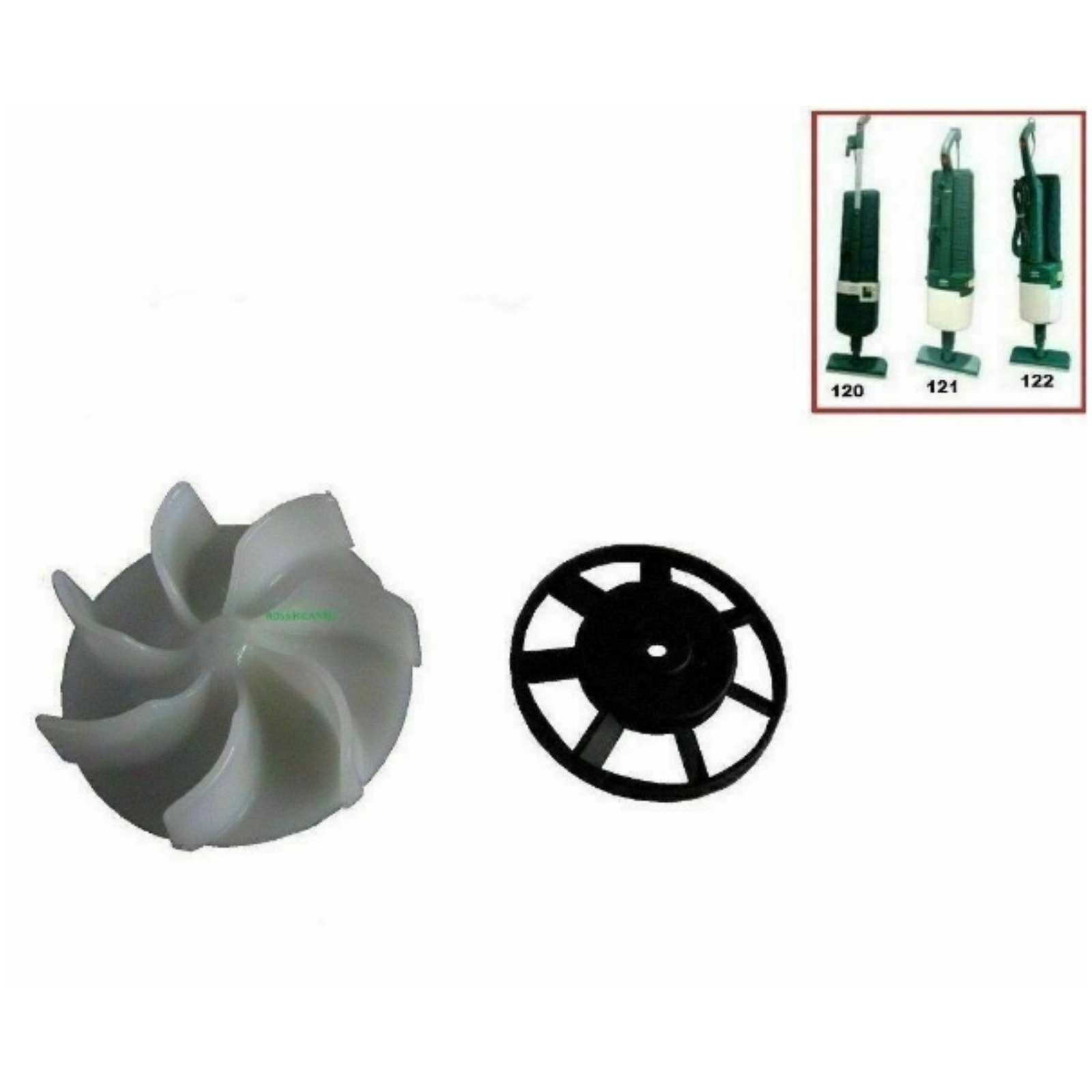 VORWERK FOLLETTO VK120 VK121 VK122 COPPIA VENTOLE PER MOTORE -  ALTA QUALITÀ