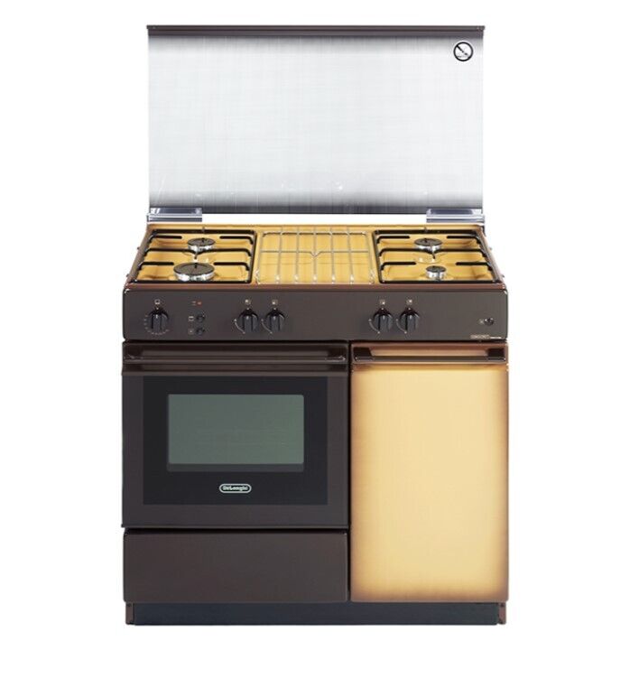 DELONGHI SGGK854NED CUCINA CON PORTABOMBOLA COPPERTONE FORNO A GAS 4 BRUCIATORI