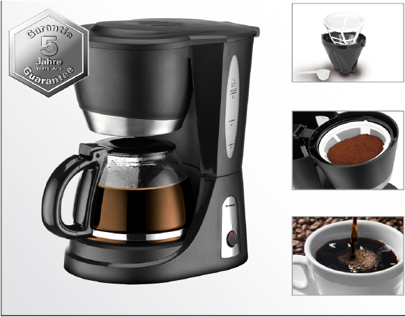 TRISA 6017.4212 SWISS DESIGN MACCHINA PER CAFFE' A FILTRO COFFEE PASSION 6