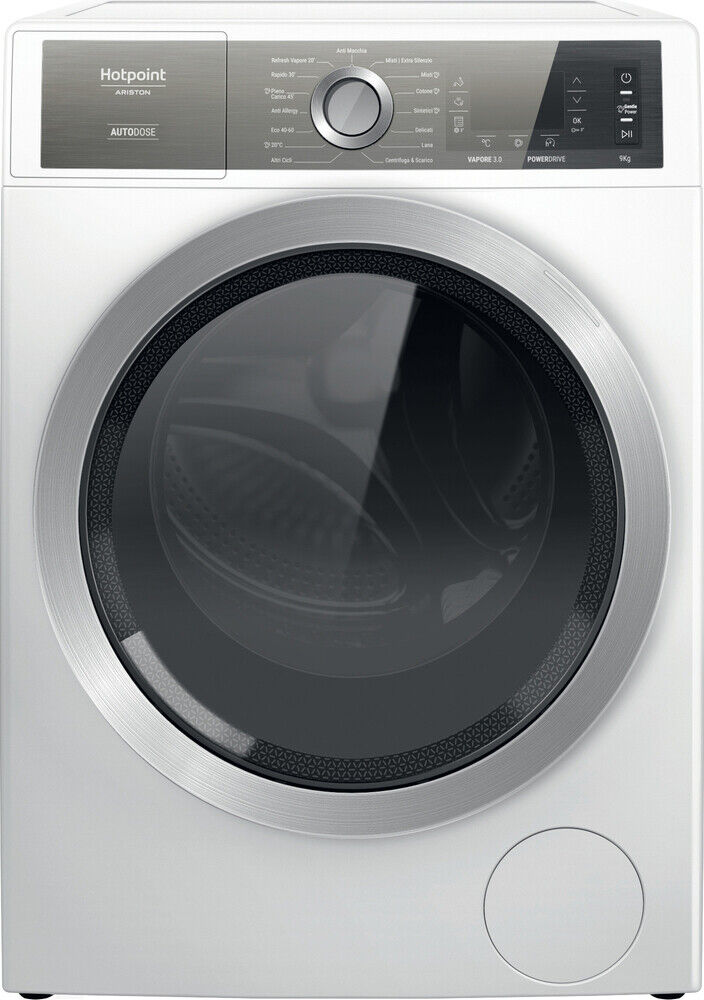 Lavatrice 9Kg Hotpoint Ariston A 64 cm Carica Frontale 1400g Vapore H8 W946WB IT