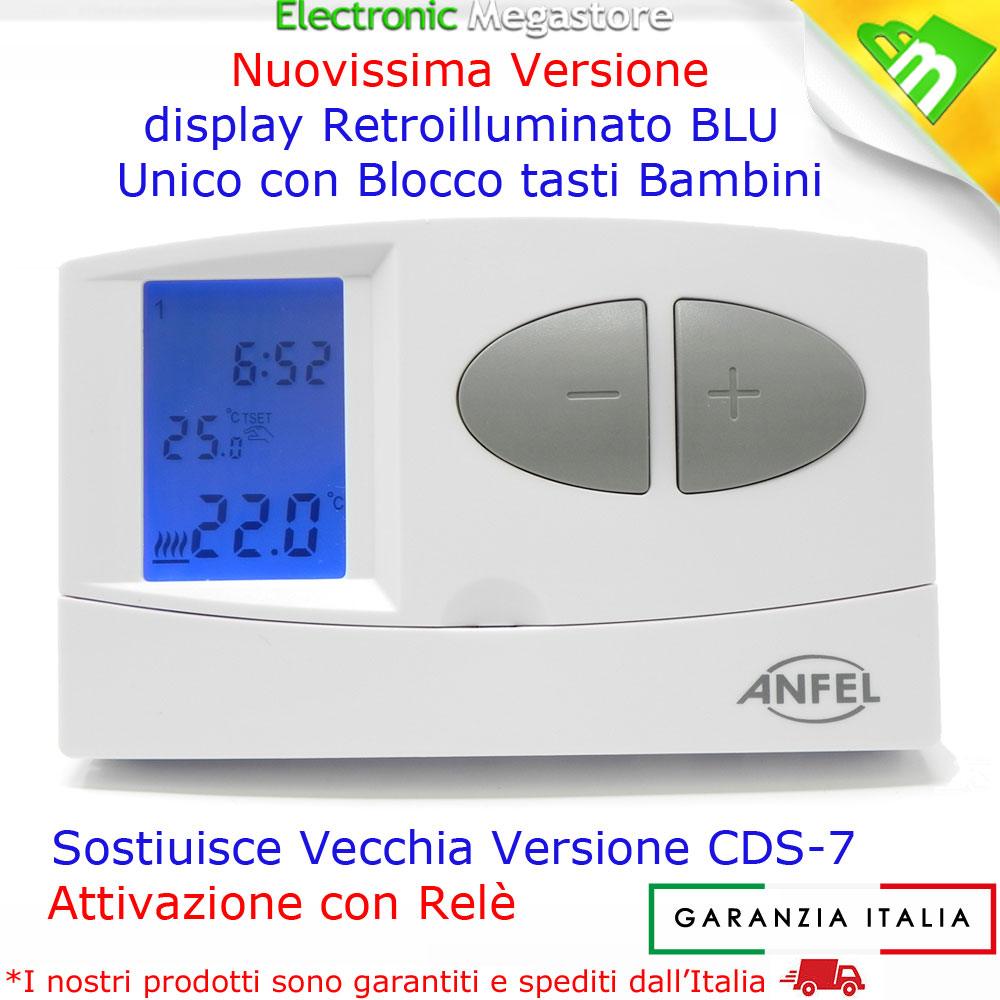 Cronotermostato digitale settimanale