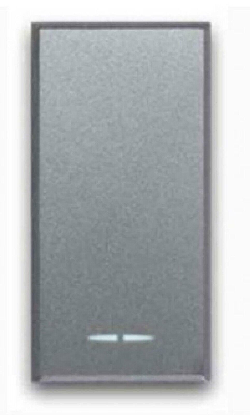 AVE 443001  Interruttore con gemma Allumia S44 Grigio 1P 16AX 1 modulo