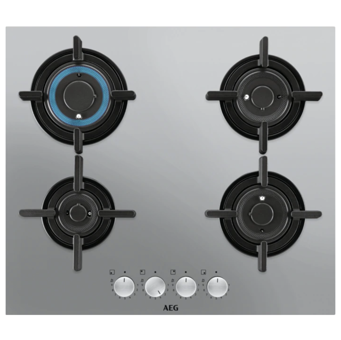 AEG HKB64029UM PIANO COTTURA A GAS 4 FUOCHI FLUSH BURNER StepPower 60 CM