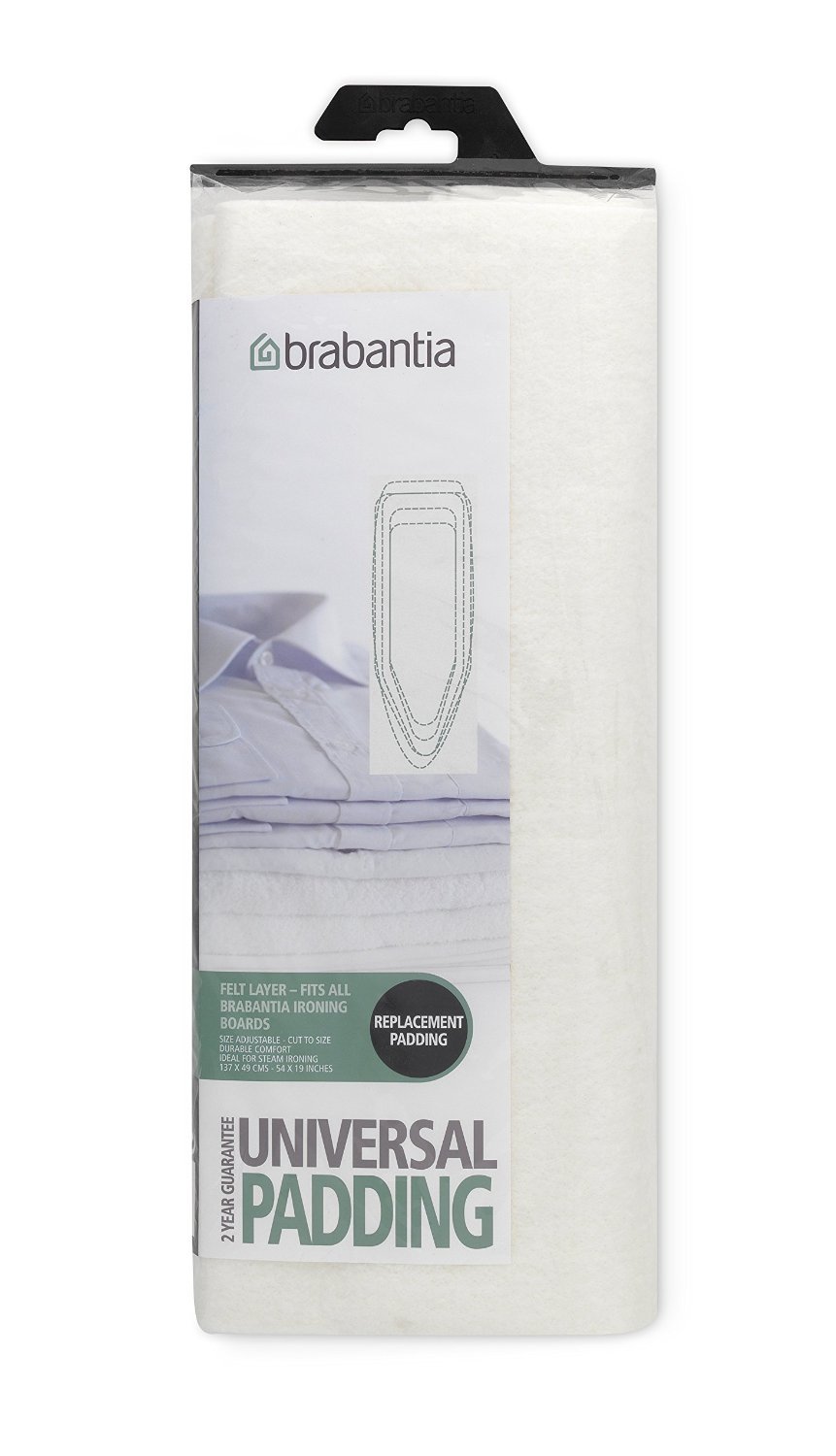 Mollettone universale ritagliabile in tessuto bianco codice 196423 BRABANTIA
