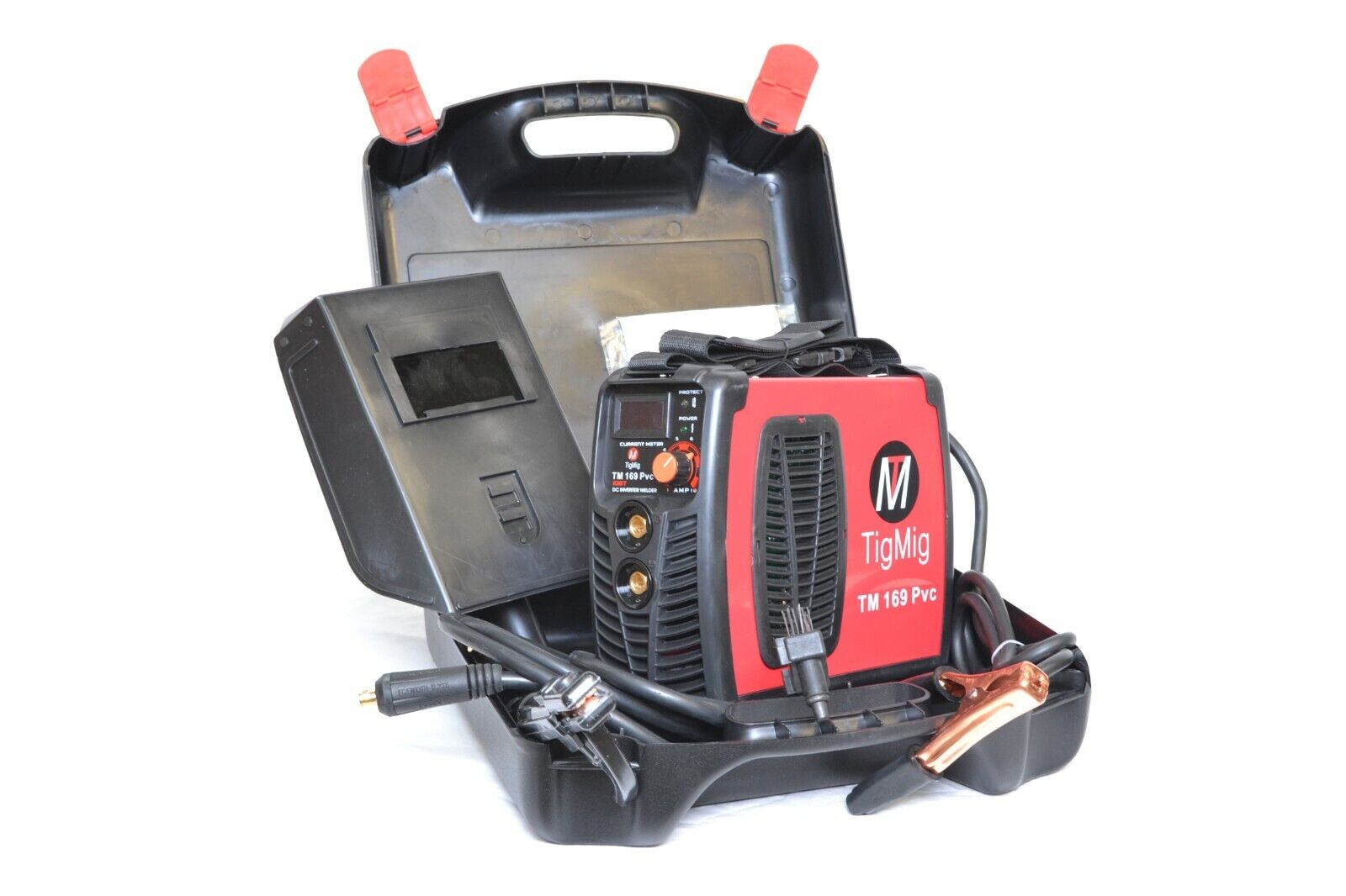 SALDATRICE INVERTER TM 169 PVC MMA 170 AMP ELETTRODO VALIGIA PVC ACCESSORI INCL.