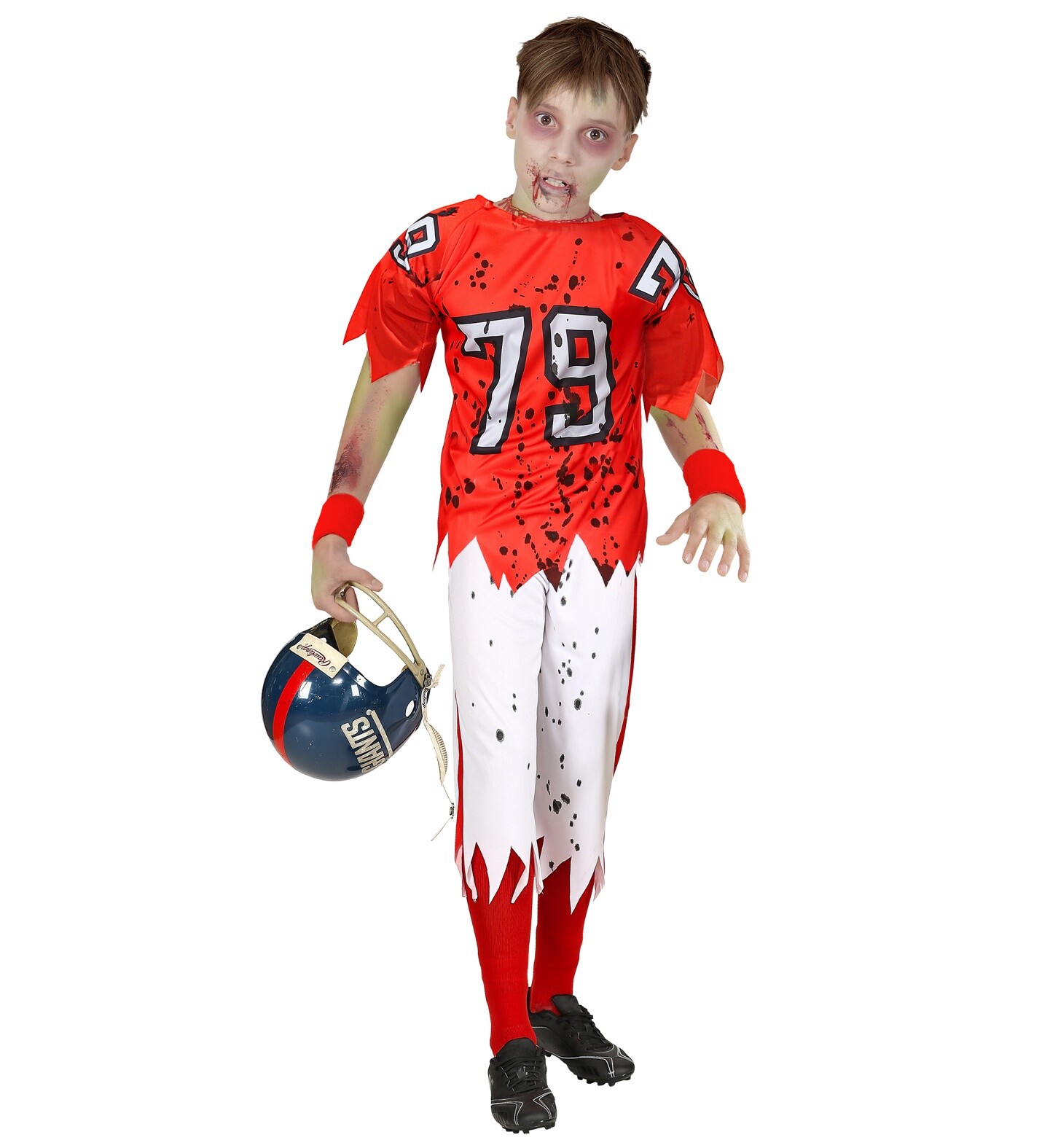 ABITO AMERICAN FOOTBALL PLAYER  ZOMBIE TAGLIA 8/10 ANNI