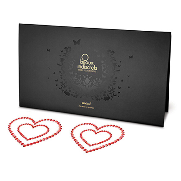 BIJOUX INDISCRETS Copricapezzoli Decorazioni Adesive per Capezzoli CUORE ROSSO