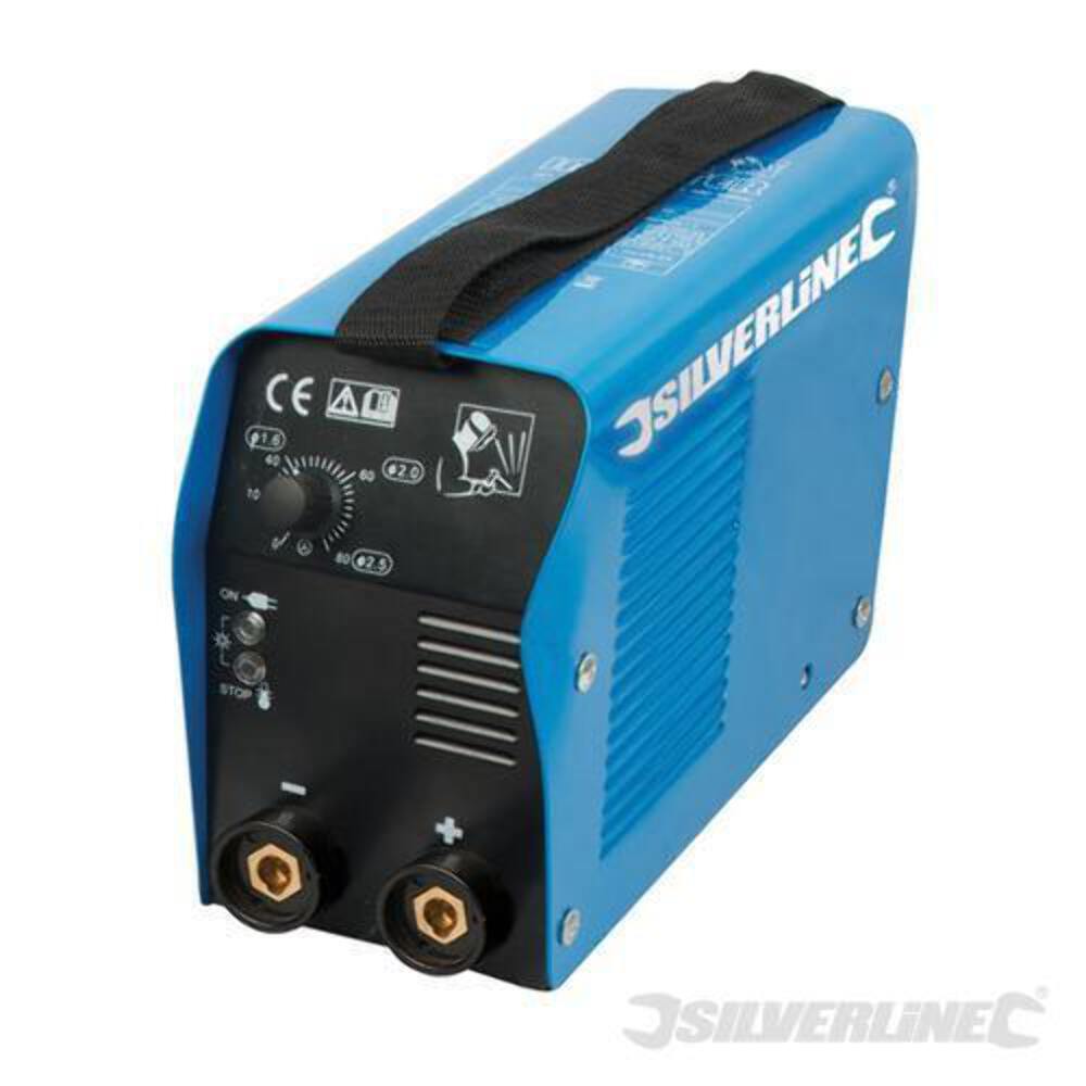 Saldatrice ad arco da lavoro Silverline con inverter 10-100A professionale