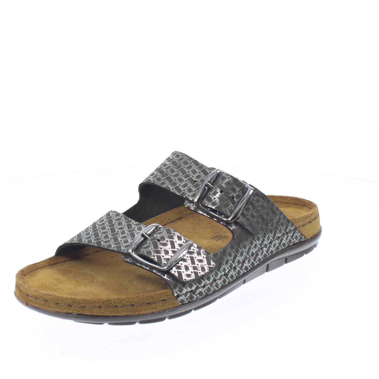Rohde Ciabatte Con Doppia Fascia Nero - Taglia 36 Scarpe Donna Ciabatte Fascia