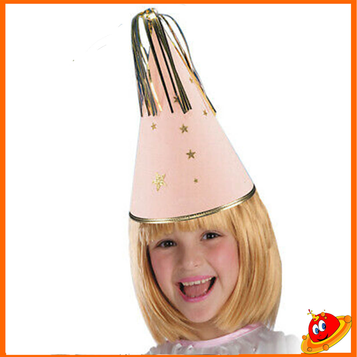 Cappello Ragazza Bambina Fata rosa  Travestimento Party Carnevale