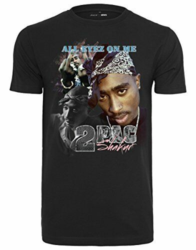 Mister Tee (MISUQ) Uomo Tupac Retro Tee Maglietta, Uomo, Tupac Retro Tee, (t3p)