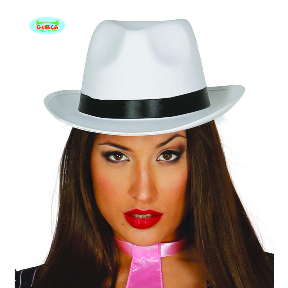 CAPPELLO BORSALINO IN RASO BIANCO