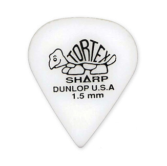 Dunlop 412P1.5 Tortex Sharp White OUTLET FINE SERIE ACCESSORI PER CHITARRA - BAS