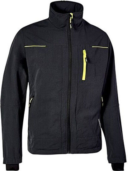 U-Power Giacca Impermeabile Zip lunga 2 tasche intere Tg XXL Nero PE178BC-XXL