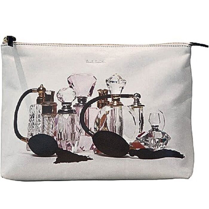 Paul Smith beauty case stampa profumo, make up bag perfume