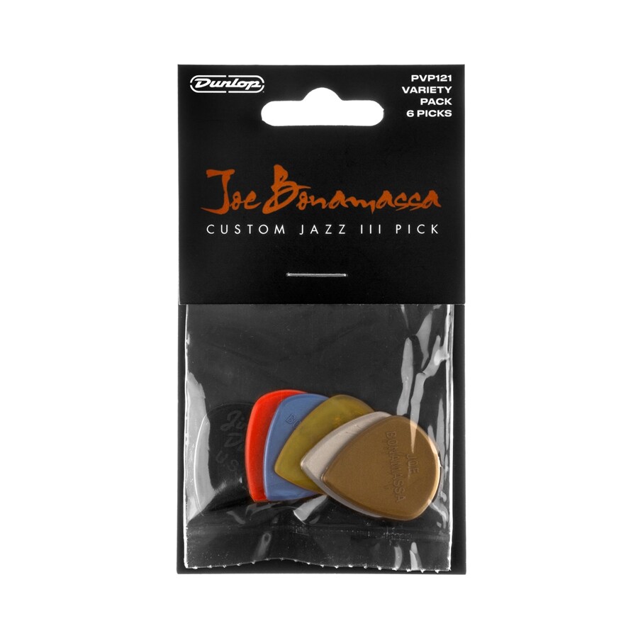 DUNLOP PVP121 JOE BONAMASSA CUSTOM JAZZ III PICK VARIETY PACK ACCESSORI PER CHIT