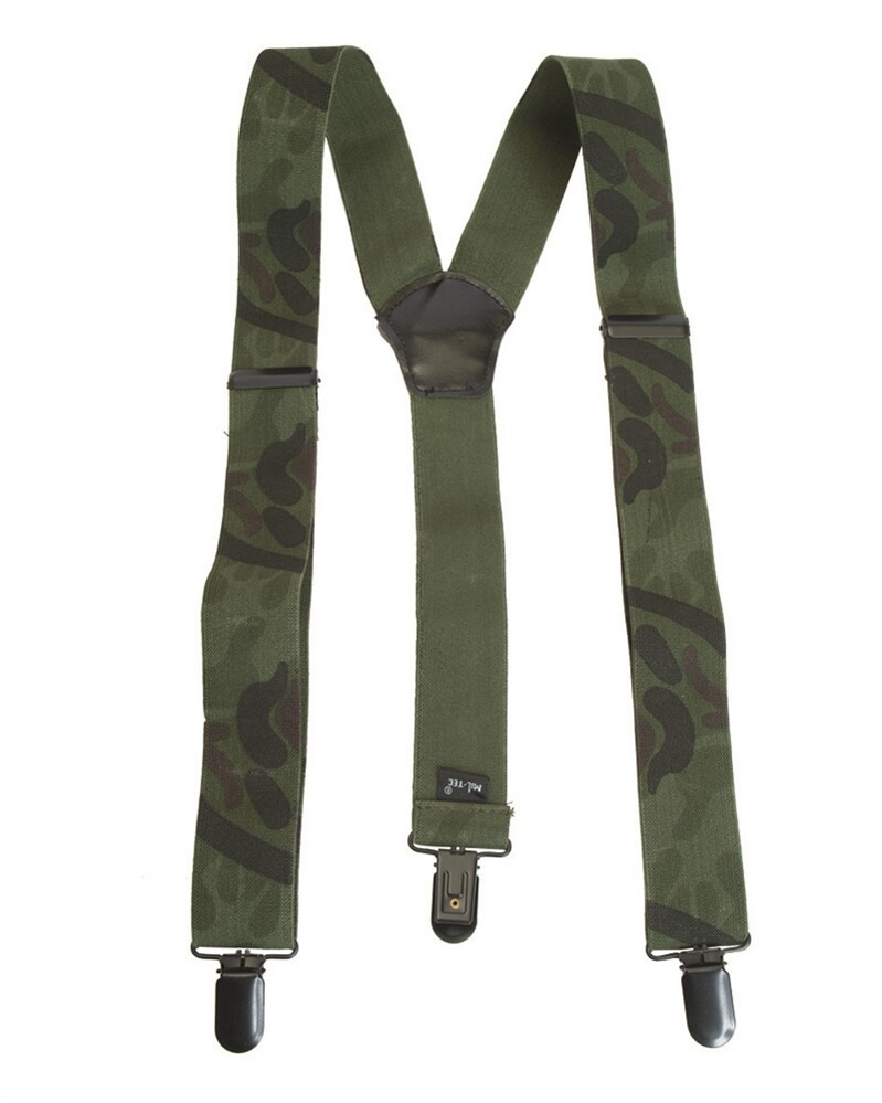 BRETELLE ELASTICHE PER PANTALONI MIL-TEC MIMETICHE WOODLAND
