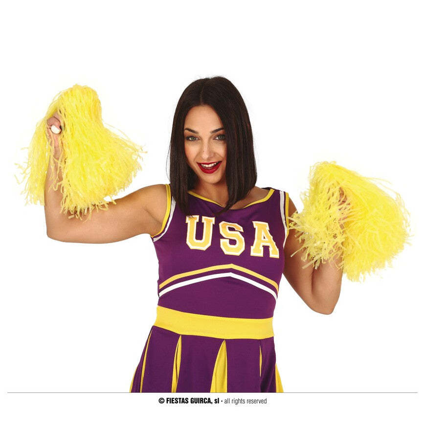 PON PON GIALLI IN PLASTICA CHEERLEADERS