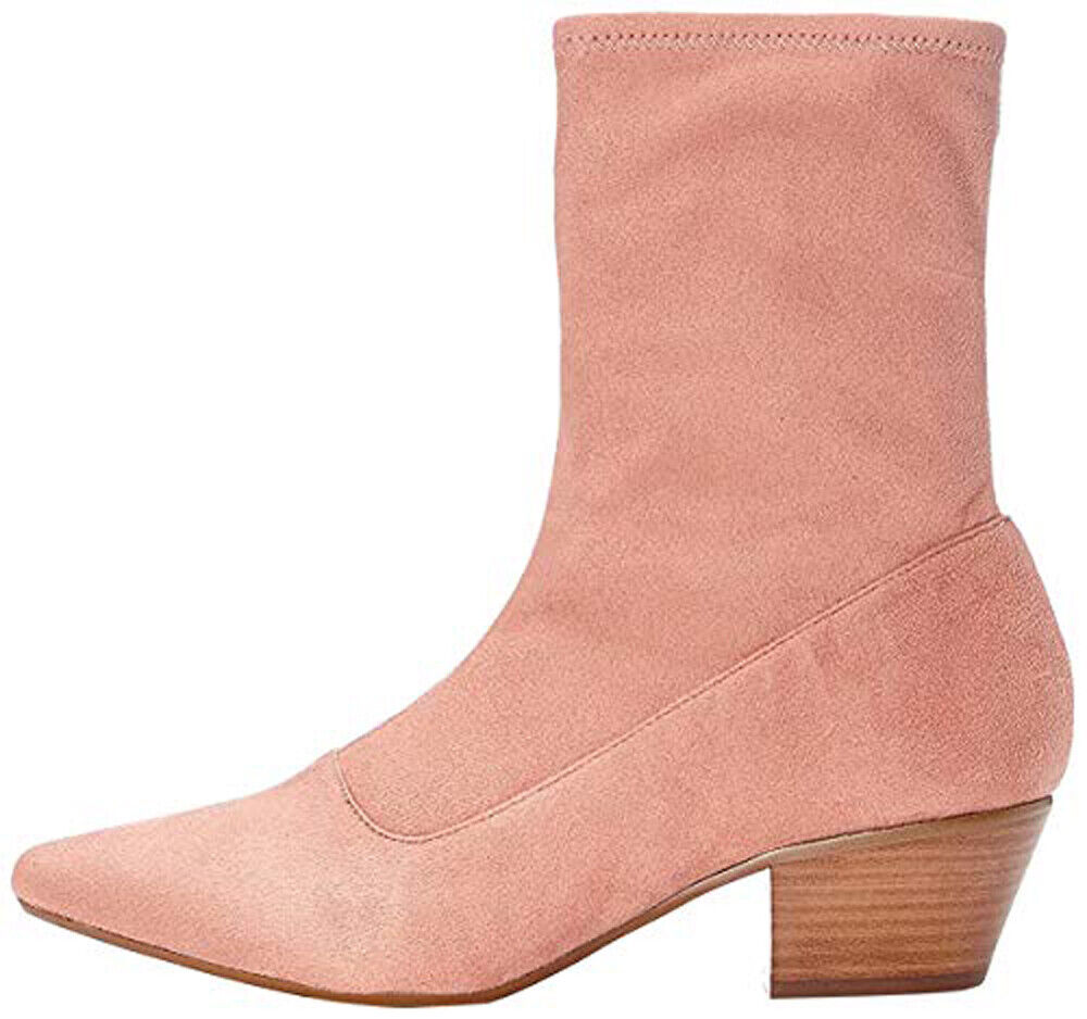 find . Women’s Faux Suede Slouch Boot Pink (Rose) 7 UK (40 EU) - NUOVO