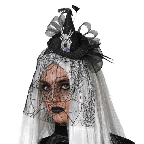 CERCHIETTO STREGA NERO VELO