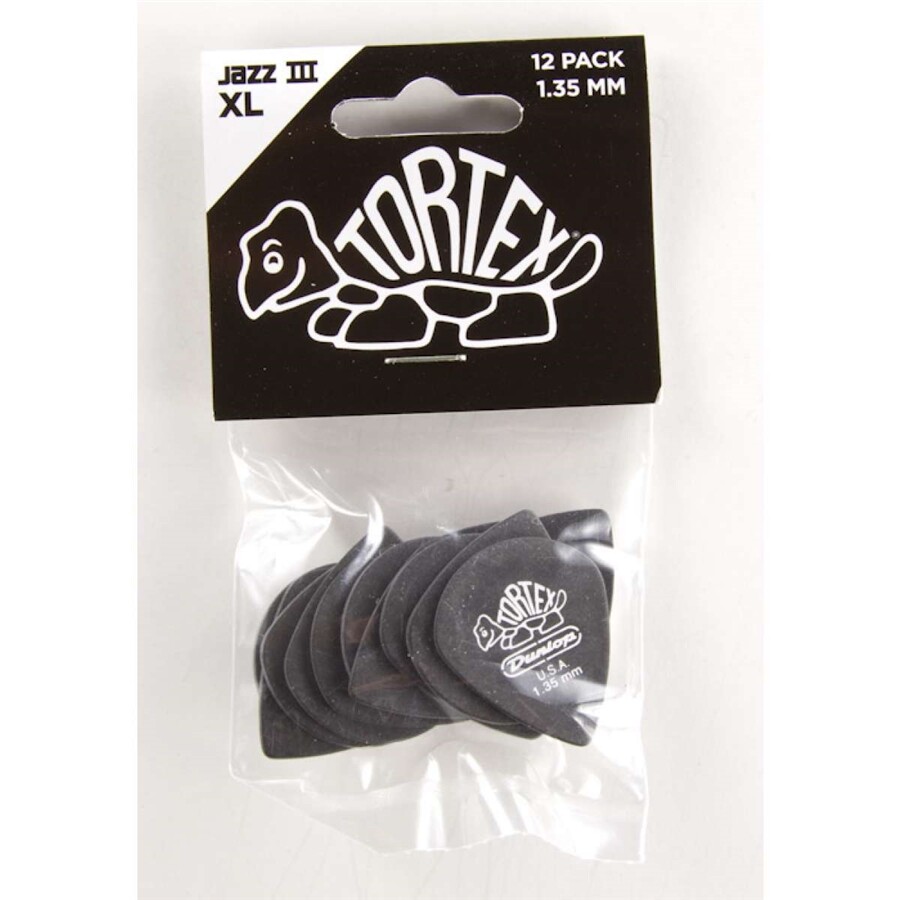 Dunlop 498P1.35 TORTEX JAZZ III XL, 1.35MM OUTLET FINE SERIE ACCESSORI PER CHITA