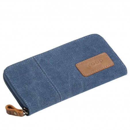 Portafoglio Donna in canvas e pelle Troop London 501 Blue