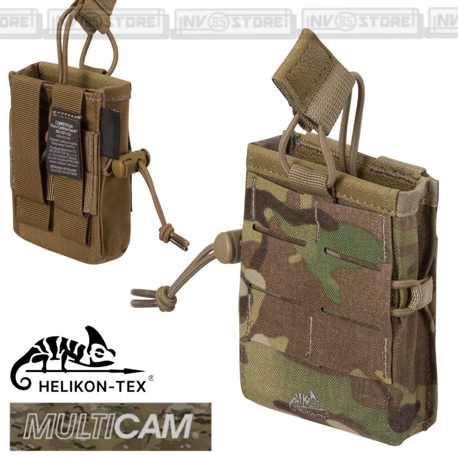Tasca Porta Caricatore 556 HELIKON-TEX Rapid Carabine Pouch CORDURA MULTICAM