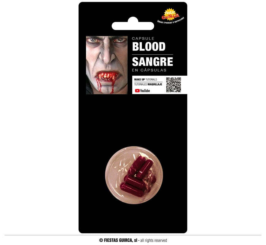 6 CAPSULE DI FINTO SANGUE