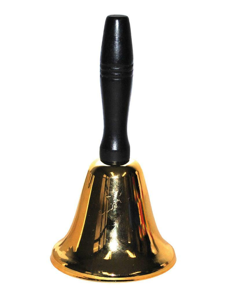 Campanella di Babbo Natale in ottone da cm 20