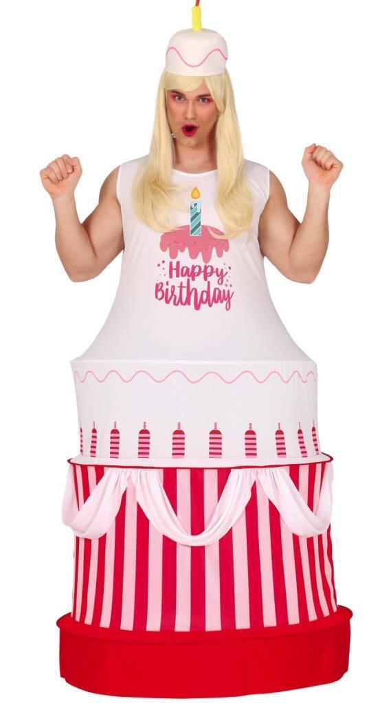 Costume torta di compleanno auguri da adulto unisex sorpresa gadget festa party