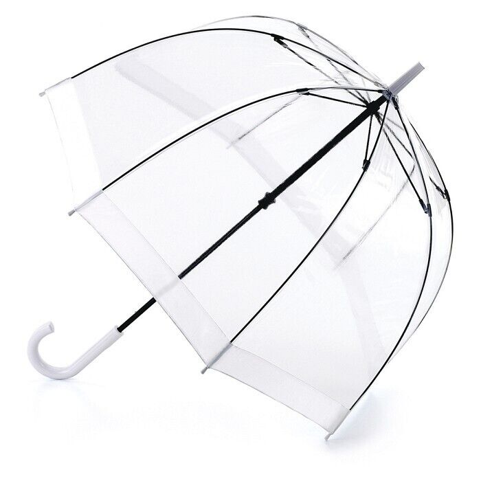 Fulton Ombrello classico, Trasparente  bordo Bianco