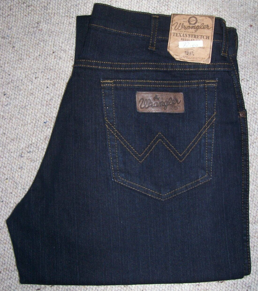 WRANGLER jeans Texas blueblack Stretch equitazione Tg.W31/L34